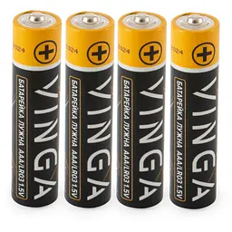 Батарейка Vinga AAA LR03 Alkaline 4pcs Blister (VJABAAA4) - мініатюра 2