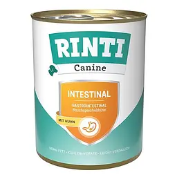 Дієтичний вологий корм Rinti Canine Veterinary Intestinal mit Huhn РИНТІ ІНТЕСТИНАЛ КУРКА для собак із захворюваннями ШКТ та підшлункової залози, банку 800 г