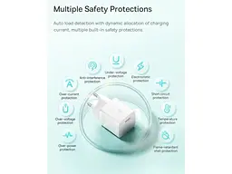 Мережевий зарядний пристрій BASEUS GaN5 Fast Charger (mini) 1C 20 W White (CCGN050102) - мініатюра 9