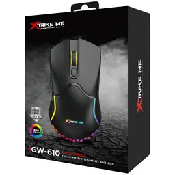 Мишка Xtrike ME GW-610 Wireless RGB Black (GW-610) - мініатюра 7
