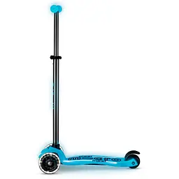 Самокат дитячий Micro Maxi Deluxe Glow LED Plus 3-колісний синій кришталь (MMD377) - мініатюра 3