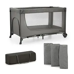 Ліжко-манеж Kinderkraft Joy 2 Dark Grey (KLJOY02DGR00000)