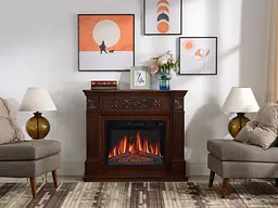 Камінокомплект ArtiFlame Toscana AF23S russet з обігрівом і звуком горіння вогню - мініатюра 9