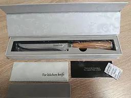 Ніж обвалочний Damascus DK-OK 4006 olivewood handle 67 шарів - мініатюра 5