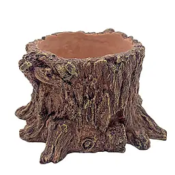 Декорація Hobby Wildwood Stump 15x14,5x9 см - декоративний пень, поїлка, горщик для тераріуму (40849) - мініатюра 8
