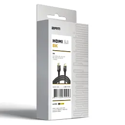 Кабель мультимедійний HDMI M to HDMI M 1.0m V2.1 8K black Armorstandart (ARM71095) - мініатюра 3