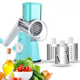 Універсальна ручна овочерізка подрібнювач терка мультислайсер, Kitchen Master Блакитний 85796