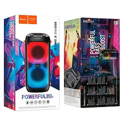 Акустика-караоке Hoco bs53 Manhattan wireless dual mic outdoor BT speaker - мініатюра 9