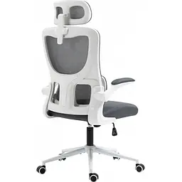 Офісне крісло GT Racer X-5728 White/Gray [125606] - мініатюра 5