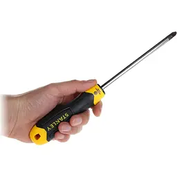 Викрутка хрестова Stanley Cushion Grip Pozidriv PZ3x150 мм DW (0-64-976) - мініатюра 2