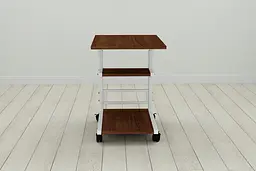 Стіл приставний Ferrum-decor Адан 62x40x60 метал Білий ДСП Венге 16мм (FRD-105394) - мініатюра 3
