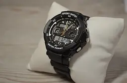 Дитячий спортивний наручний годинник Skmei 1060 s-shock Чорний - мініатюра 8