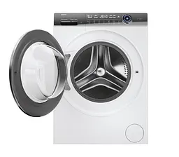 Haier Пральна машина фронтальна, 9кг, 1400, A+++, 52см, дисплей, пара, інвертор, люк чорний, білий - мініатюра 2