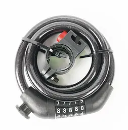 Велосипедний замок 11 х 1100 мм тросовий кодовий (G0001117) - мініатюра 2