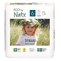 Органічні підгузки-трусики Naty 6 (16+ кг), 18 шт.