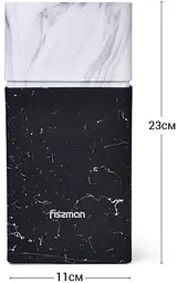 Колода-підставка для ножів Marble, пластик Fissman 11х23 см kuh0007460 - мініатюра 3