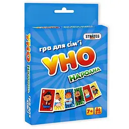 Настільна гра "UNO народняа" 7014 Strateg, в коробці (4820175998829)