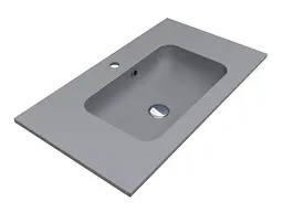 Умивальник Miraggio Della 800 mirastone gray Сірий 0000943