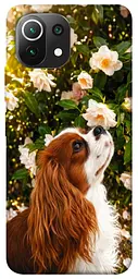 TPU чохол Demsky Flower spaniel для Xiaomi Mi 11 Lite