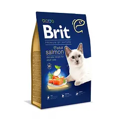 Сухий корм Brit Premium Adult Salmon Брит для котів із лососем, 8 кг (арт.171868)