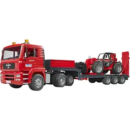 Ігровий набір Bruder Тягач MAN TGA з причепом та телескопічний навантажувач Manitou MLT 633 1:16 (02774) - мініатюра 9