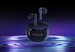 Бездротові навушники Pixus Spase, TWS, BT5.3, 80mAh, 480mAh, 6h, black UA UCRF - мініатюра 6