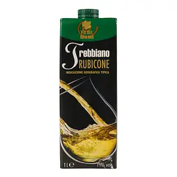 Вино Via del Molino Rubicone Trebbiano IGP, біле, сухе, 1 л - мініатюра 2