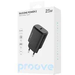 Зарядний пристрій Proove Silicone Power 2 25W (Type-C) black (WCSP25010001) - мініатюра 2