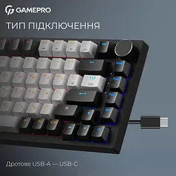 Клавіатура GamePro Asgard Valhalla MAX 75% Magnetic switches (MK160B MAX) - мініатюра 9