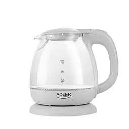 Чайник Adler AD 1283G Grey скляний 1.0л - мініатюра 3