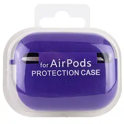 Силіконовий футляр з мікрофіброю для навушників Airpods Pro 3 Фіолетовий / Ultra Violet - мініатюра 5