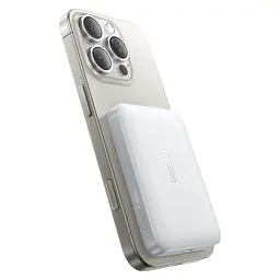 Зовнішній MagSafe акумулятор Baseus EnerFill FM11 Ultra-Mini Power Bank 10000mAh 22.5W White - мініатюра 5