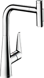 Змішувач Hansgrohe Talis Select 300 2jet кухонний з витяжним виливом Sbox 73867000 Хром