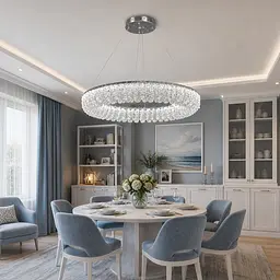 Люстра LED кільце з кришталем Linisoln 7903-500 80W, 50 см, 12-16 м2 - мініатюра 3