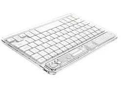 Клавіатура бездротова HOCO S55 Transparent Discovery edition wireless BT keyboard Space White - мініатюра 2