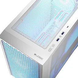 Корпус LogicConcept DART PRO ARGB MINI БІЛИЙ MESH fans 3x120mm без Блок живлення mATX - мініатюра 4