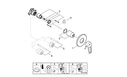 Набір гігієнічного душу прихованого монтажу Grohe BauLoop New UA2904200B, Хром - мініатюра 7