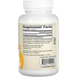 Ацетилглюкозамін Jarrow Formulas 700 мг 120 капсул - мініатюра 2
