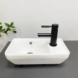 Умивальник VBI Jesi L white підвісний VBI-015614, Білий - мініатюра 5