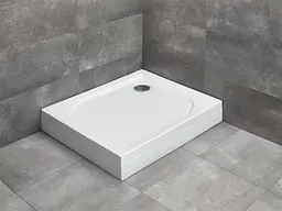 Душовий піддон Radaway Delos D 100x75 з панеллю правий 4D17515-03R