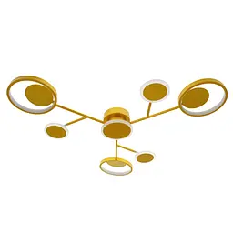 Люстра стельова Brille в спальню LED 30W WW+NW+CW G (BR-01 658С/7)