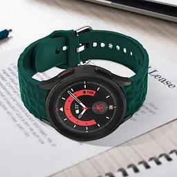 Ремінець для Samsung Galaxy Watch 4 Classic 42mm - зелений ширина кріплення 20мм силікон Watchbands Diamond (W28-5WB62202667) - мініатюра 4