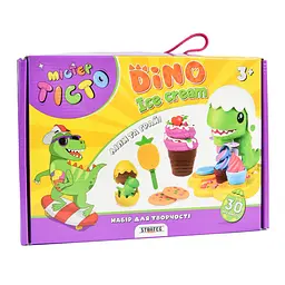 Набір для творчості ліплення Містер тісто Dino Ice Cream Strateg українською мовою (41024)