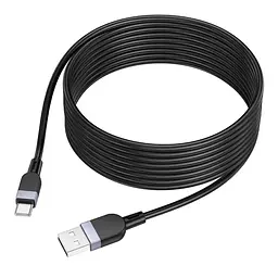 Кабель синхронізації Hoco X109 Silicone USB to Type-C 3A 3m Black (35933_3605842)