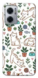 TPU чохол Demsky Cats pattern для Xiaomi Redmi Note 11E