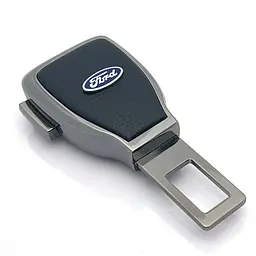 Заглушка перехідник ременя безпеки з логотипом Ford Темний хром 1 шт