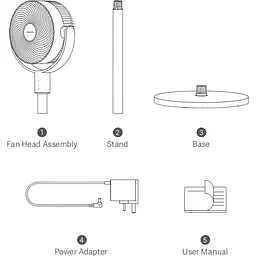 Вентилятор Xiaomi Smart Standing Air Circulation Fan (BPLDS11DM) [167299] - мініатюра 7