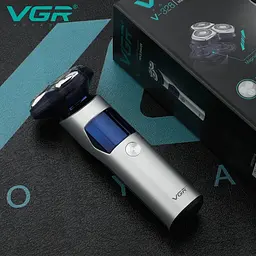 Електробритва VGR V-328 - роторна, водонепроникна, LED-дисплей, бездротова - мініатюра 5