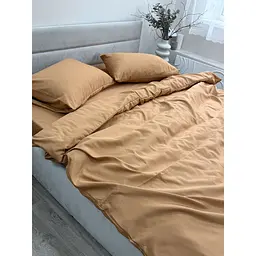 Комплект постільної білизни Ecotton Orange євро полісатин помаранчево-гірчичний (25194) - мініатюра 2