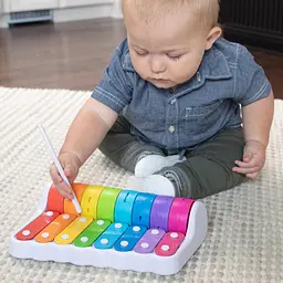 Ксилофон і дзвіночки Fat Brain Toys Rock N' Roller Piano (F281ML) - мініатюра 5